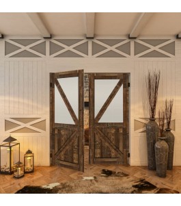 Pendeltür - Country Altholz Astig Model 43-modernes Zuhause