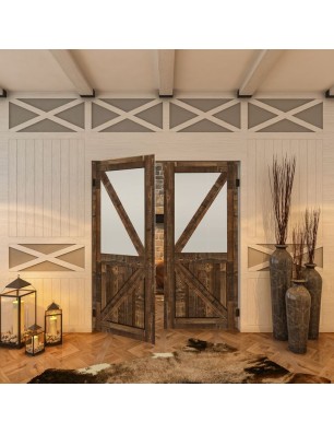 Pendeltür - Country Altholz Astig Model 43-modernes Zuhause