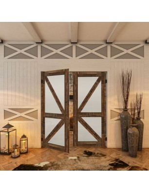 Pendeltür - Country Altholz Astig Model 44-modernes Zuhause