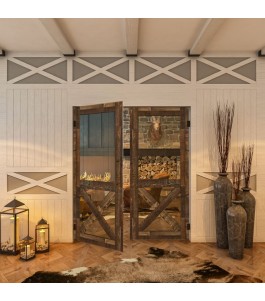 Pendeltür - Country Altholz Astig Model 52-modernes Zuhause