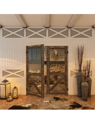 Pendeltür - Country Altholz Astig Model 52-modernes Zuhause