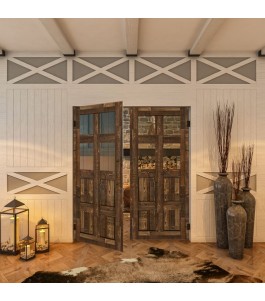 Pendeltür - Country Altholz Astig Model 62-modernes Zuhause