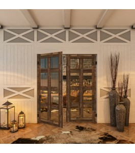 Pendeltür - Country Altholz Astig Model 63-modernes Zuhause