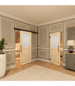 Pendeltür - Country Astkiefer Model 24 - modernes Zuhause