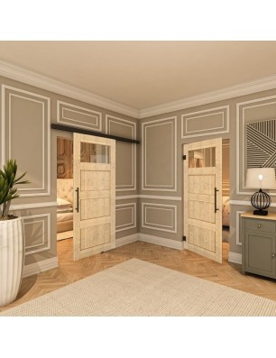 Pendeltür - Country Astkiefer Model 34 - modernes Zuhause