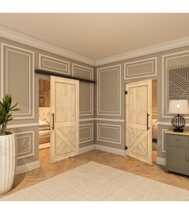 Pendeltür - Country Astkiefer Model 50 - modernes Zuhause