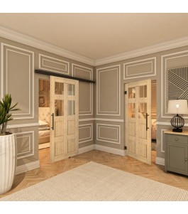 Pendeltür - Country Astkiefer Model 62 - modernes Zuhause