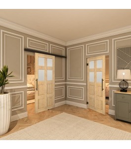 Pendeltür - Country Astkiefer Model 64 - modernes Zuhause