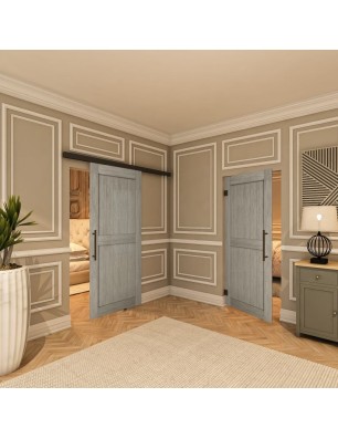 Pendeltür - Country Graueiche Model 20 - modernes Zuhause