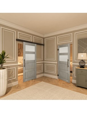 Pendeltür - Country Graueiche Model 37 - modernes Zuhause