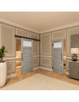 Pendeltür - Country Graueiche Model 38 - modernes Zuhause