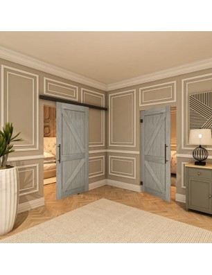 Pendeltür - Country Graueiche Model 40 - modernes Zuhause