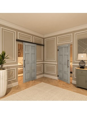 Pendeltür - Country Graueiche Model 60 - modernes Zuhause