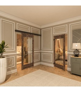 Pendeltür - Country Altholz Astig Model 11-modernes Zuhause