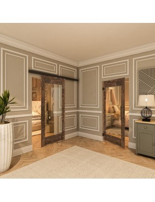 Pendeltür - Country Altholz Astig Model 11-modernes Zuhause
