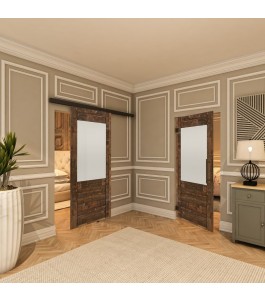 Pendeltür - Country Altholz Astig Model 14-modernes Zuhause