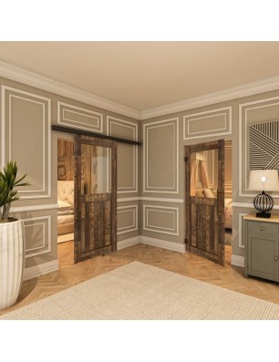Pendeltür - Country Altholz Astig Model 21-modernes Zuhause