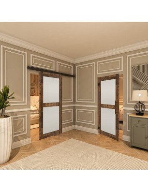 Pendeltür - Country Altholz Astig Model 24-modernes Zuhause