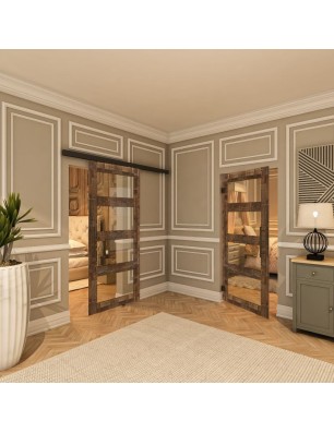 Pendeltür - Country Altholz Astig Model 34-modernes Zuhause