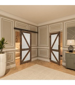 Pendeltür - Country Altholz Astig Model 44-modernes Zuhause