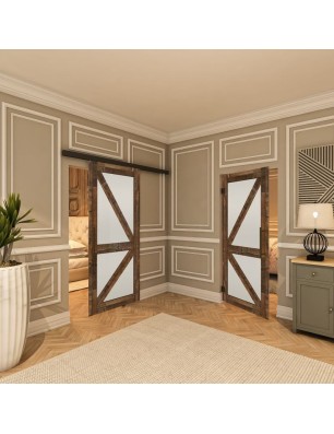 Pendeltür - Country Altholz Astig Model 44-modernes Zuhause