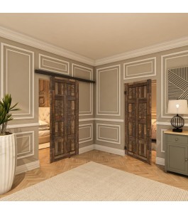 Pendeltür - Country Altholz Astig Model 60-modernes Zuhause