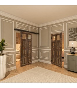 Pendeltür - Country Altholz Astig Model 61-modernes Zuhause
