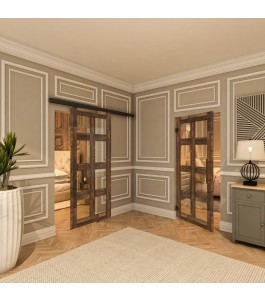 Pendeltür - Country Altholz Astig Model 63-modernes Zuhause