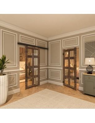 Pendeltür - Country Altholz Astig Model 63-modernes Zuhause