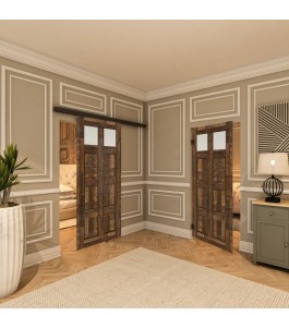 Pendeltür - Country Altholz Astig Model 64-modernes Zuhause