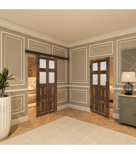 Pendeltür - Country Altholz Astig Model 65-modernes Zuhause
