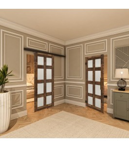 Pendeltür - Country Altholz Astig Model 66-modernes Zuhause