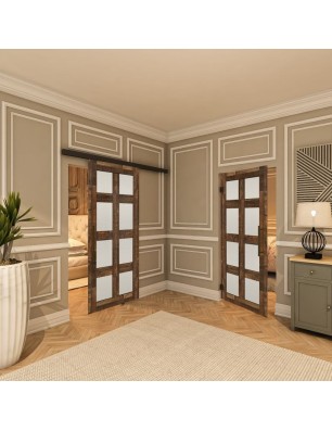 Pendeltür - Country Altholz Astig Model 66-modernes Zuhause