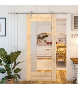 Glasschiebetür PIPE-LINE - Country Astkiefer Model 11