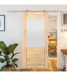 Glasschiebetür PIPE-LINE - Country Astkiefer Model 14