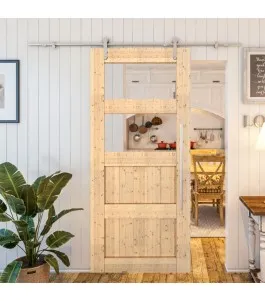 Glasschiebetür PIPE-LINE - Country Astkiefer Model 33