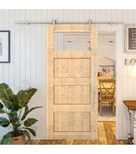 Glasschiebetür PIPE-LINE - Country Astkiefer Model 34