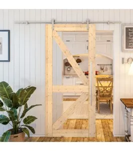 Glasschiebetür PIPE-LINE - Country Astkiefer Model 41