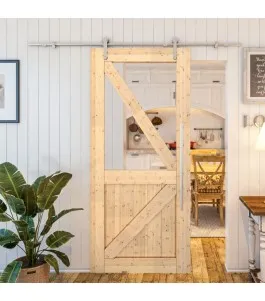 Glasschiebetür PIPE-LINE - Country Astkiefer Model 42