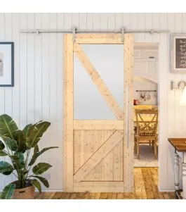 Glasschiebetür PIPE-LINE - Country Astkiefer Model 44
