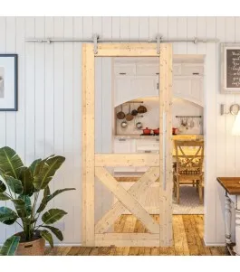 Glasschiebetür PIPE-LINE - Country Astkiefer Model 51