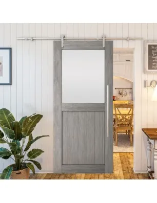 Glasschiebetür PIPE-LINE - Country Graueiche Model 24