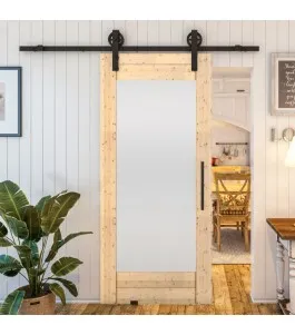 Glasschiebetür BARN-LINE - Country Astkiefer Model 13