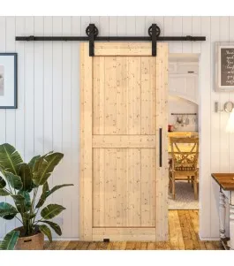 Glasschiebetür BARN-LINE - Country Astkiefer Model 20