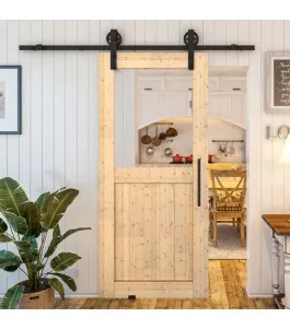 Glasschiebetür BARN-LINE - Country Astkiefer Model 22