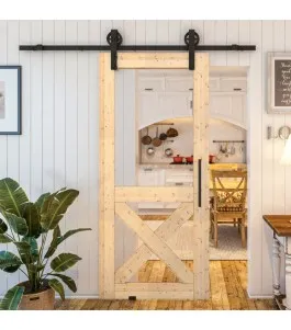 Glasschiebetür BARN-LINE - Country Astkiefer Model 51
