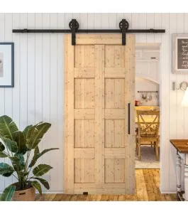 Glasschiebetür BARN-LINE - Country Astkiefer Model 60
