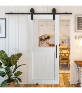 Glasschiebetür BARN-LINE - Country Weiss Rustikal Model 22