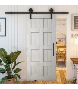 Glasschiebetür BARN-LINE - Country Weiss Rustikal Model 60