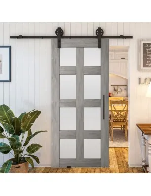 Glasschiebetür BARN-LINE - Country Graueiche Model 64